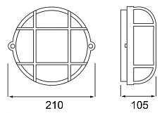 Уличный настенный светильник Deko-Light Syrma Round Grey 401016 2