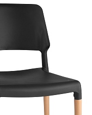 Кухонный стул Stool Group BISTRO черный с деревян. ножками 8086 BLACK 4