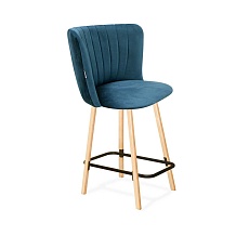 Полубарный стул Sheffilton SHT-ST36-1/S94-1 тихий океан/прозр. лак/черный муар 9987455201