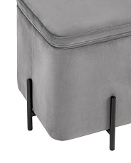 Пуф Stool Group Грейс велюр квадрат серый vd-grays-kv-b27 4