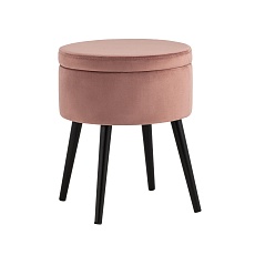 Пуф Stool Group Клайс велюр пыльно-розовый vd-clays-b15