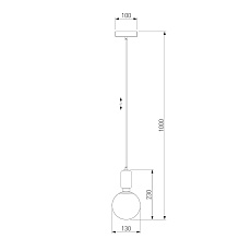 Подвесной светильник Eurosvet Bubble 50151/1 черный 1