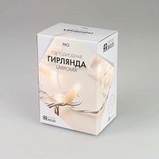 Уличная светодиодная гирлянда Ardecoled бахрома ARD-Edge-PRO-4000x600-White-128LED-Milk-Flash Warm 034126 3