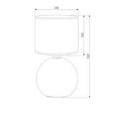 Настольная лампа TK Lighting 5068 Palla 1