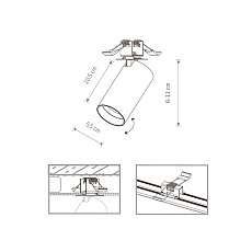 Встраиваемый спот Nowodvorski Mono Surface 7827 1
