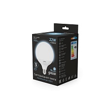 Лампа светодиодная Gauss E27 22W 4100K матовая 105102222 3