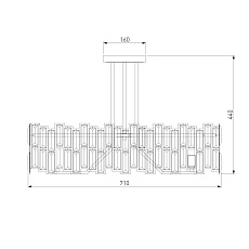 Потолочная люстра Bogates Zolletta 339/8 Strotskis Smart 3