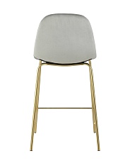 Полубарный стул Stool Group Валенсия велюр серый золотые ножки CC-91003B HLR-18 3