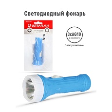 Ручной светодиодный фонарь Ultraflash Т от батареек 110х39 15 лм 828-TH 12395 2