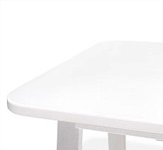 Кухонный стол Sheffilton SHT-T40/130-160 белый глянцевый/белый 5557229201 1