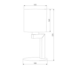 Настольная лампа TK Lighting 5031 Troy Gray 1