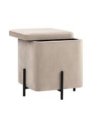 Пуф Stool Group Грейс велюр квадрат светло-серый vd-grays-kv-b25 2