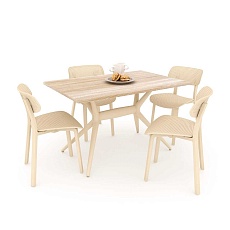 Обеденная группа Sheffilton SHT-DS123 бежевый/дуб сонома 5402721901