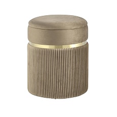 Пуф Stool Group Миранда с ящиком велюр бежевый 19B352VA-8167-7