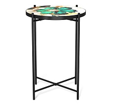 Журнальный стол Sheffilton SHT-CT8-3 малахитово зеленый/черный муар 5093730107 3