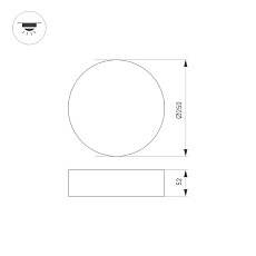 Потолочный светодиодный светильник Arlight SP-Rondo-R250-30W Day4000 022232(2) 1
