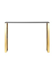 Консоль Stool Group КРОСС 115х30 стекло smoke сталь золото ECST-008-TG-SK 4