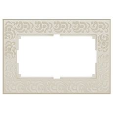 Рамка Werkel Flock для двойной розетки слоновая кость WL05-Frame-01-DBL-ivory 4690389073175