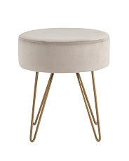 Пуф Stool Group Спейси велюр светло-серый vd-spacy-b25 1