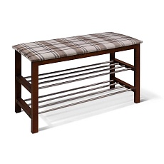 Обувница Sheffilton SR-0628-TP темный орех/коричневый scotch 0386991005