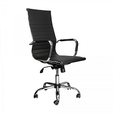 Офисное кресло AksHome Elegance чёрный, экокожа 65434