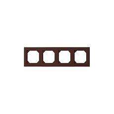 Рамка 4-постовая Liregus Epsilon коричневый 28-149