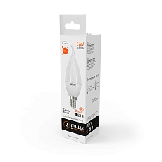 Лампа светодиодная Gauss E14 6W 2700K матовая 34116 3