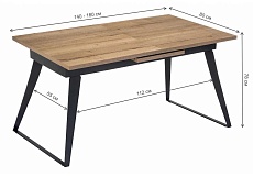 Кухонный стол Woodville Кхал 462078 2