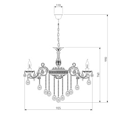Подвесная люстра Bogates 283/10 Strotskis 1