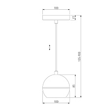 Подвесной светодиодный светильник Elektrostandard DLS023 9W 4200K белый/хром a047803 5
