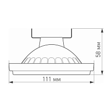 Лампа светодиодная Arlight G53 15W 4000K прозрачная AR111-Unit-G53-15W- Day4000 026886 1