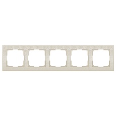 Рамка Werkel Flock на 5 постов слоновая кость WL05-Frame-05-ivory 4690389059384