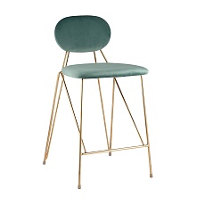 Полубарный стул Stool Group Элис вельвет мятный FDC8001 MINT FUT-70