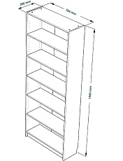 Стеллаж Шведский Стандарт VÄRMA 80 S00364 2