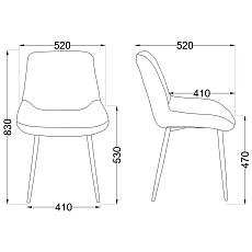 Кухонный стул AksHome Asrta зеленый, велюр 70481 1