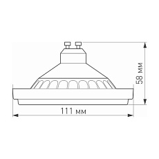 Лампа светодиодная диммируемая Arlight GU10 15W 4000K матовая AR111-Unit-GU10-15W-Dim Day4000 025624 1