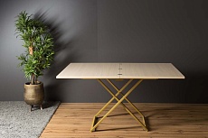 Стол-трансформер Levmar Compact D31/S90 (выбеленный дуб/золото) 4406069001 3